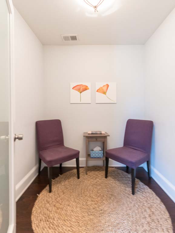 Transformational Acupuncture consult room